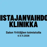 Omistajanvaihdosklinikka Salon Yrittäjien toimistolla tiistaina 3.11.2026.