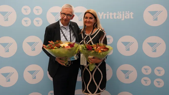 Mari Laaksonen ja Janne Vuorinen.