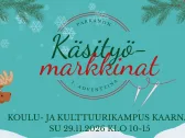 Parkanon käsityömarkkinoiden logo, tapahtuma kaarnassa 1. adventtina 2026
