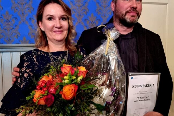 Pyhäjoen vuoden yrittäjä 2021 PR Rolls op Jani Westerlund
