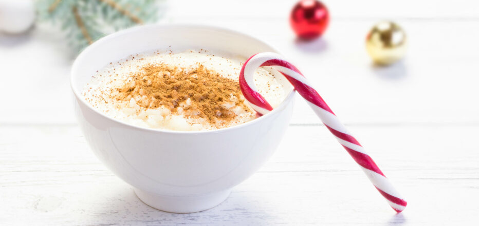 Christmas morning with rice porrige