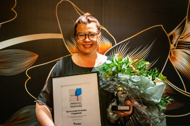 Maakunnan Vuoden Yksinyrittäjä 2021: Helena Heiskanen, Hyvinvointia Heiskalan Hoppalasta