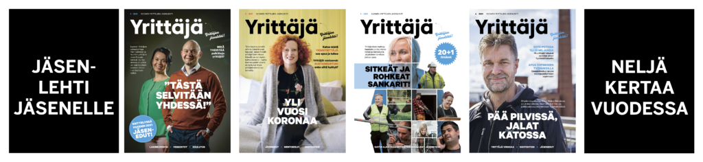 Yrittäjä-lehden kannet 2021