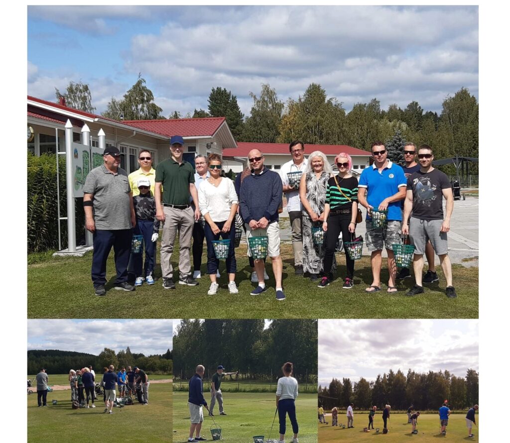 Golffaamassa Kaukajärven yrittäjät