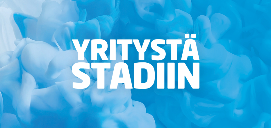 Yritystä Stadiin -tapahtuman logo.