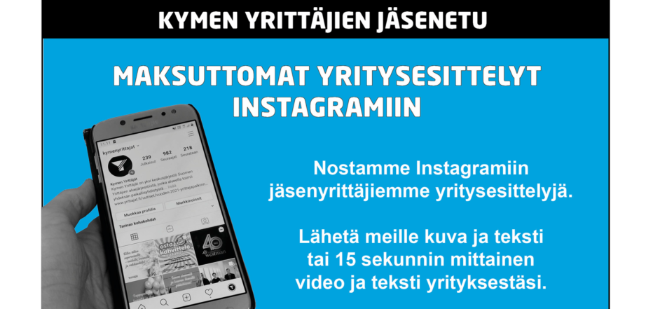 Maksuttomat yritysesittelyt Instagramiin
