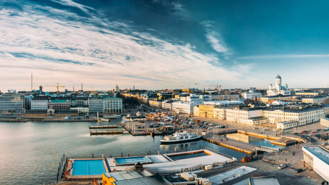 Helsingin keskusta-alue.