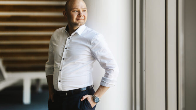 Suomen Yrittäjien puheenjohtaja Petri Salminen. Kuva: Jetro Stavén